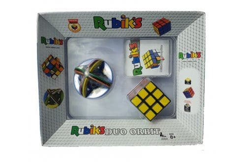 Coffret casse tete duo original : rubik's 3x3 advanced rotation + orbit ball + methode - jouet cube puzzle magic - jeu societe